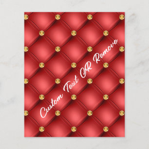 Red Guld Flyers med Anpassningsbar Text