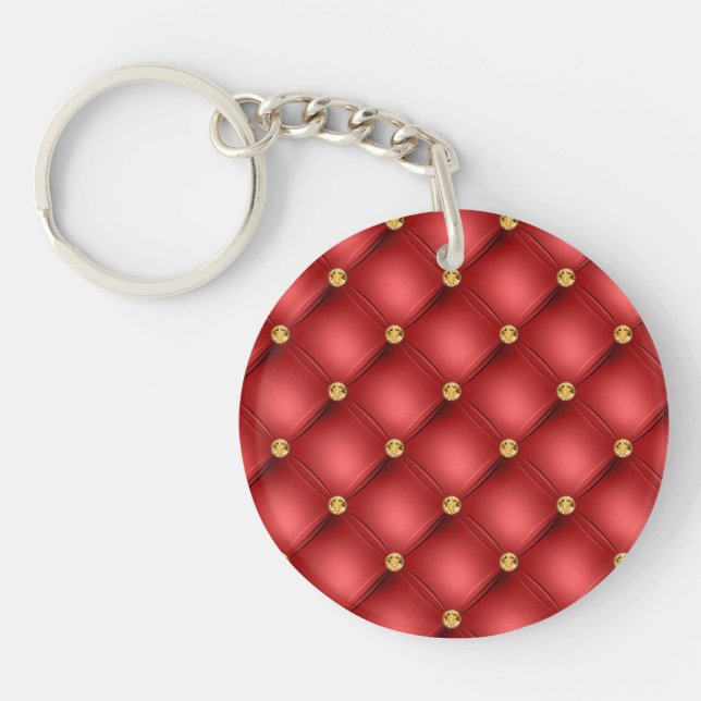 Red Guld Gemstone Keychain (Framsidan)