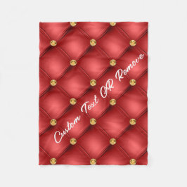 Red Guld Gemstone Tuft Fleece Blanket Anpassningsb