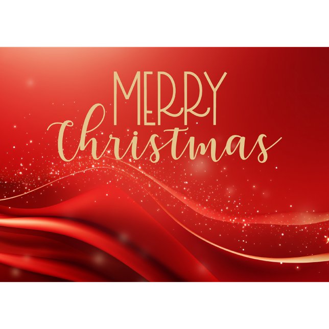 Red Guld God jul Business Helgdag Card Helgkort (Skapare uppladdad)