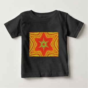 Red Guld Grönt Mandala Art Print Tröja