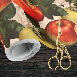 Red Guld Harvest Apple Mönster-Teacher Gift Idea Presentpapper