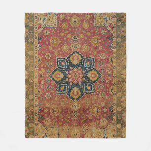 Red Guld Kashan Carpet Matta Persian Asian Fleecefilt