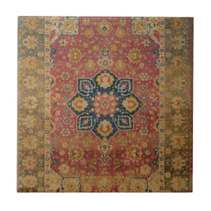 Red Guld Kashan Carpet Matta Persian Asian Kakelplatta