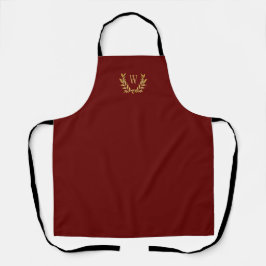 Red Guld Monogram Elegant Chic Finare Söt