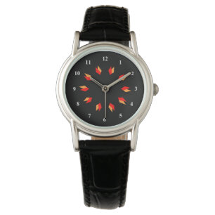 Red, Guld och Black Mandala Watch Armbandsur