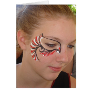 "Red Guld Peacock" Hälsningskort