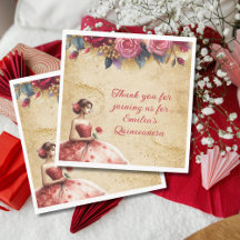 Red Guld Quinceañera Dress Event Partyware Anpassn