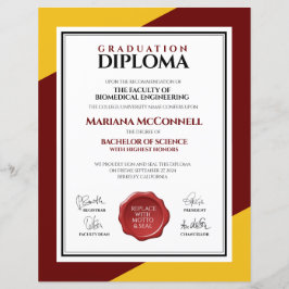 Red Guld School College Universiteten Diploma