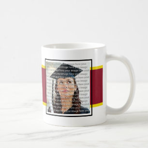 Red & Guld School Studenten Photo Collage Mugg