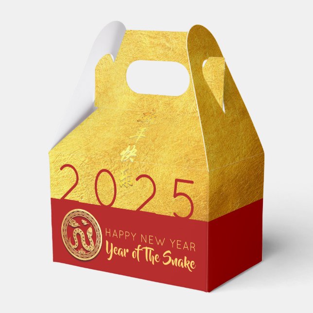 Red Guld Snake papercut 2025 PFBG Presentaskar (Framsidan Sidan)