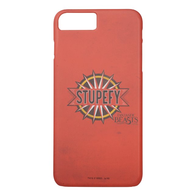Red & Guld Stupefy Spell Graphic Case-Mate iPhone Skal (Baksida)