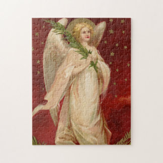 Red Guld Victorian jul Angel Pussel
