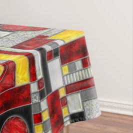 Red Gult Art Deco-lagat glas