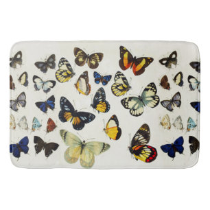 RED GULT BLUE WHITE BUTTERFLIES Beauty Nature Badrumsmatta