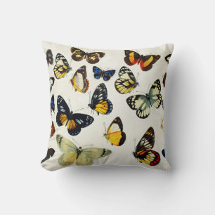 RED GULT BLUE WHITE BUTTERFLIES Beauty Nature Kudde