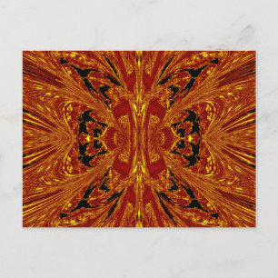 Red Gult Butterfly Vykort