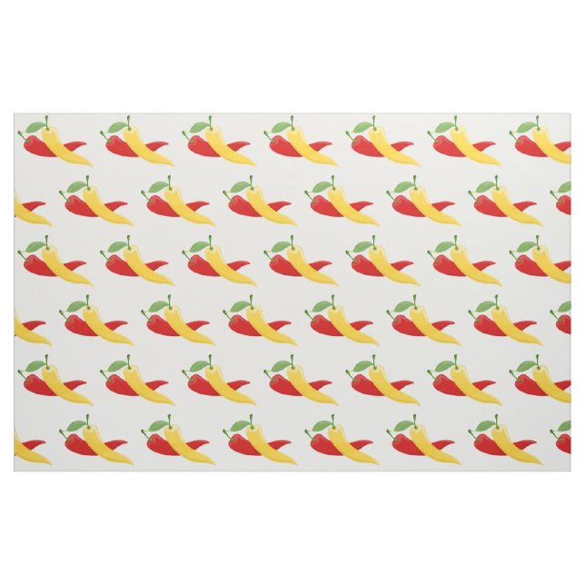 Red Gult Grönt Chili Peppers Thunder_Cove Tyg (Fat Quarter)