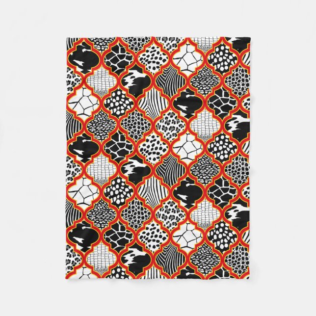 Red Gult Hollywood ReEmergency Animal Print Fleecefilt (Framsidan)