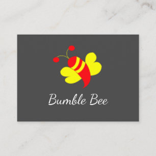 Red Gult honey Bee Humla Visitkort
