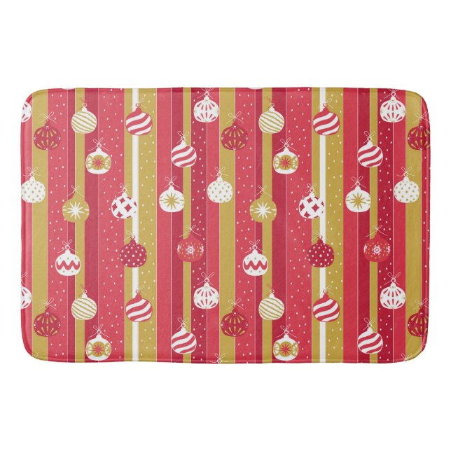 Red Gult Julgran Ornaments Badrumsmatta (Framsidan)