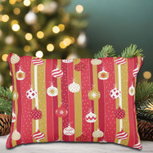 Red Gult Julgran Ornaments