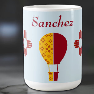 Red Gult New mexico Zia Luftballong Kaffemugg