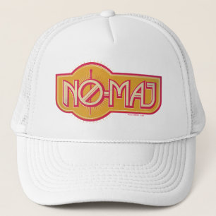 Red & Gult NO-MAJ™-bricka Truckerkeps