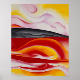 Red, Gult och Black Streak | Georgia O'Keeffe | Poster