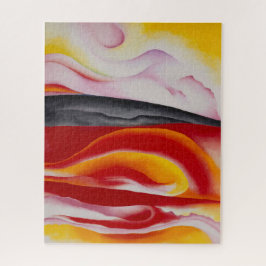 Red, Gult och Black Streak | Georgia O'Keeffe | Pussel