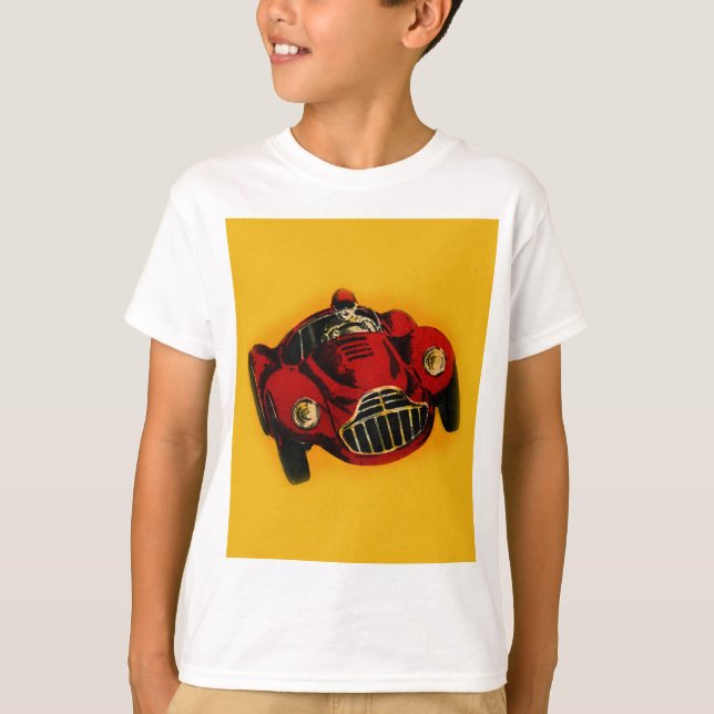 Red Gult Old Auto Tävla Car Tee (Framsida)