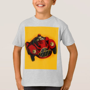 Red Gult Old Auto Tävla Car Tee Shirt