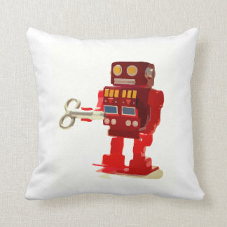 Red & Gult Robot Kudde