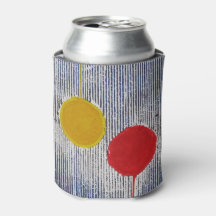 Red Gult Sol Spot Polka Dot Abstrakt