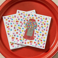 Red Gumball Maskin Candy Bubble Gum Birthday