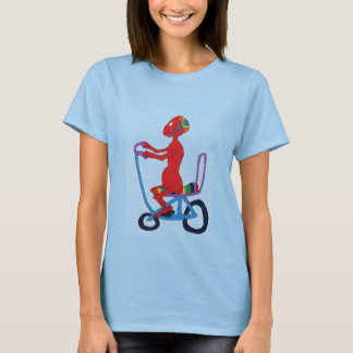 Red Guy On Bike Tee
