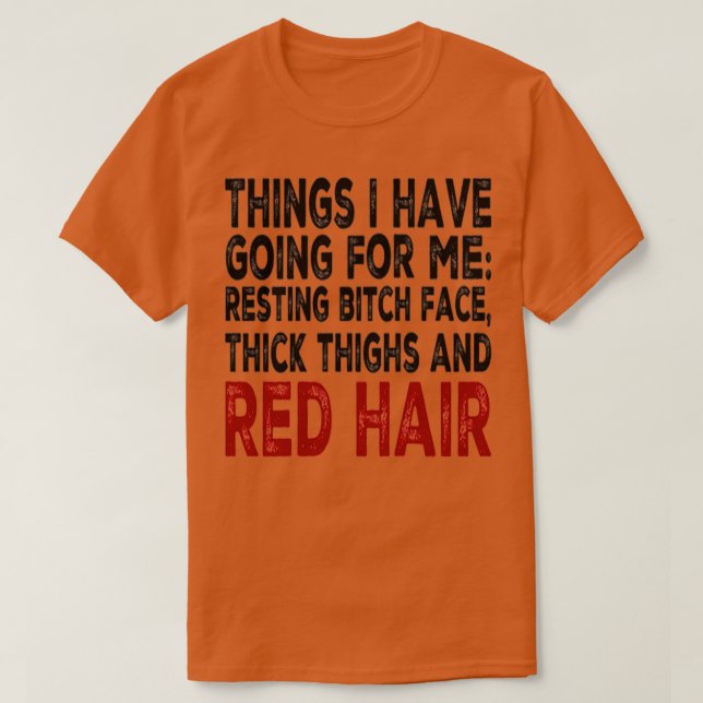 RED HAIR 1 T SHIRT (Design framsida)