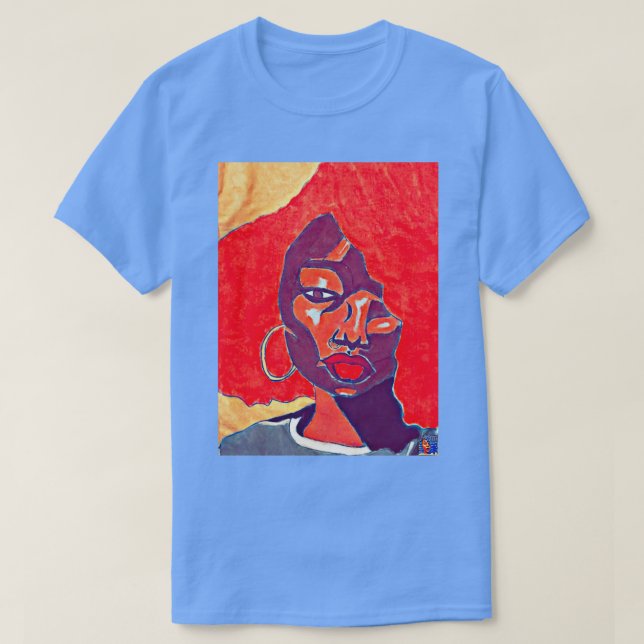 Red Hair Babe T Shirt (Design framsida)
