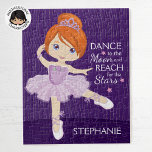 Red Hair Ballerina Pussel<br><div class="desc">Anpassa det multikulturella Ballerina-pusslet. Kolla in fler av min personlig Ballerina-gåvor.</div>