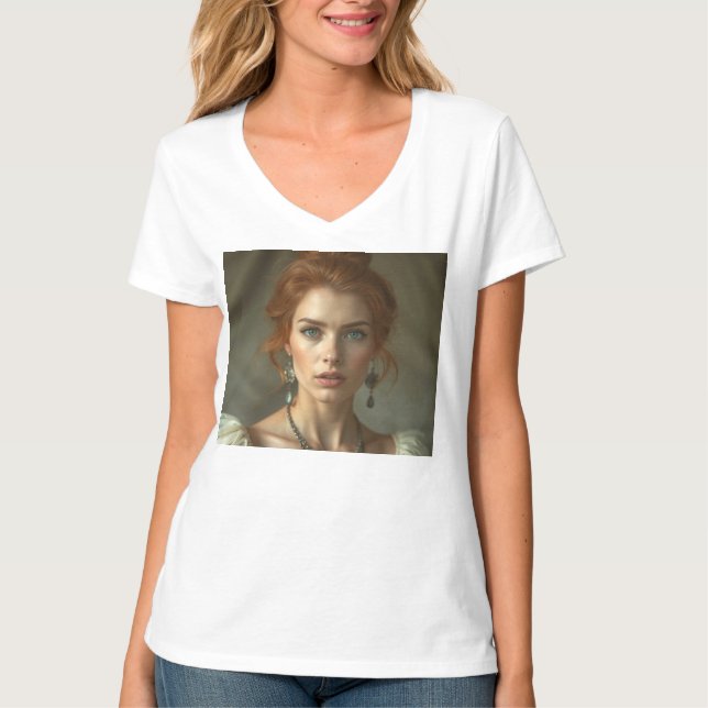 Red Hair Beauty 11 T Shirt (Framsida)