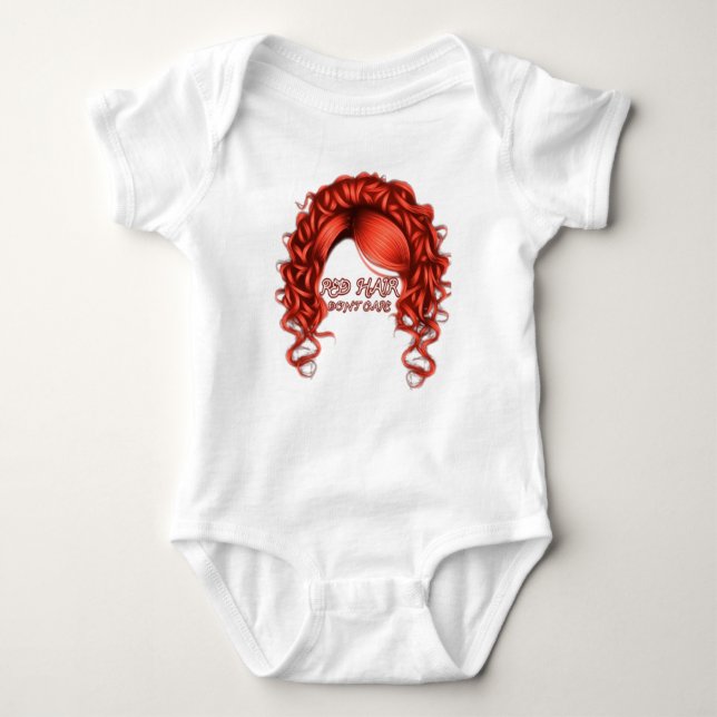 Red Hair, bry dig inte om Baby Bodykostym en Biet  T Shirt (Framsida)