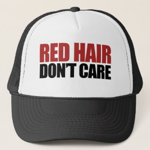 Red Hair bryr sig inte Truckerkeps