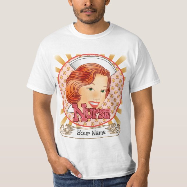 Red Hair sköterska t-shirt (Framsida)