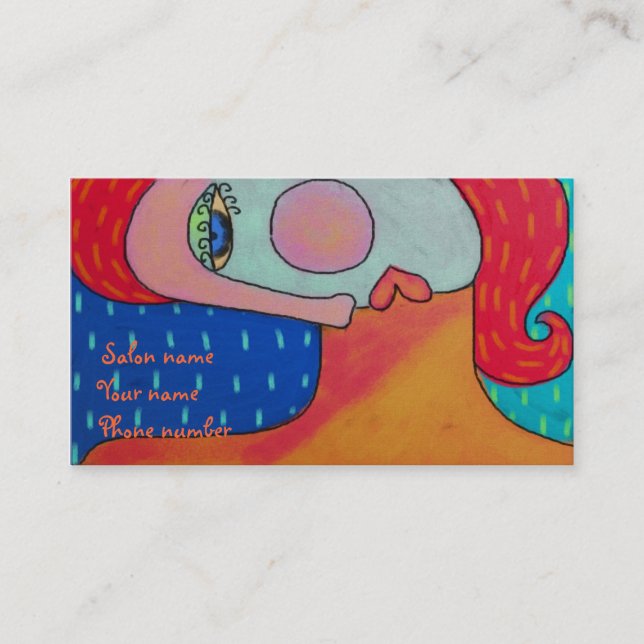 Red Hair Tidsbeställning Kort (Framsida)