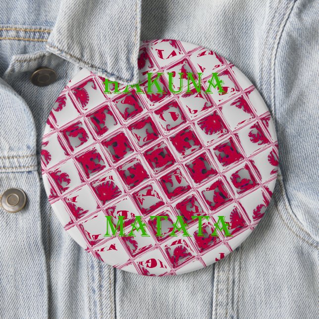 Red Hakuna Matata Stil Knapp (In Situ)