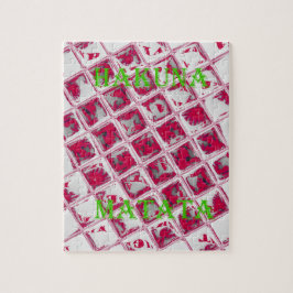 Red Hakuna Matata Stil Pussel