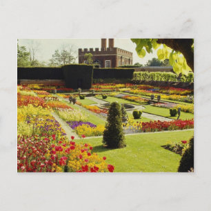 Red Hampton Court Palace Garden, Englands blommor Vykort
