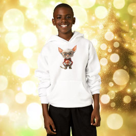Red-Handed jul Cat Boy's Hoodie T Shirt