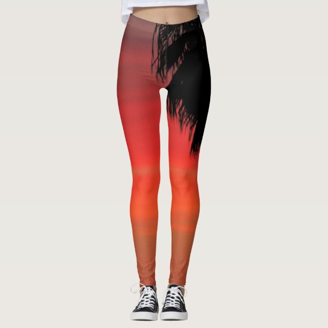 RED HANDFLATAN TRÄD LEGGINGS (Framsida)