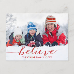 Red Handwrite Tro Helgdag Photo Postcard Helg Vykort